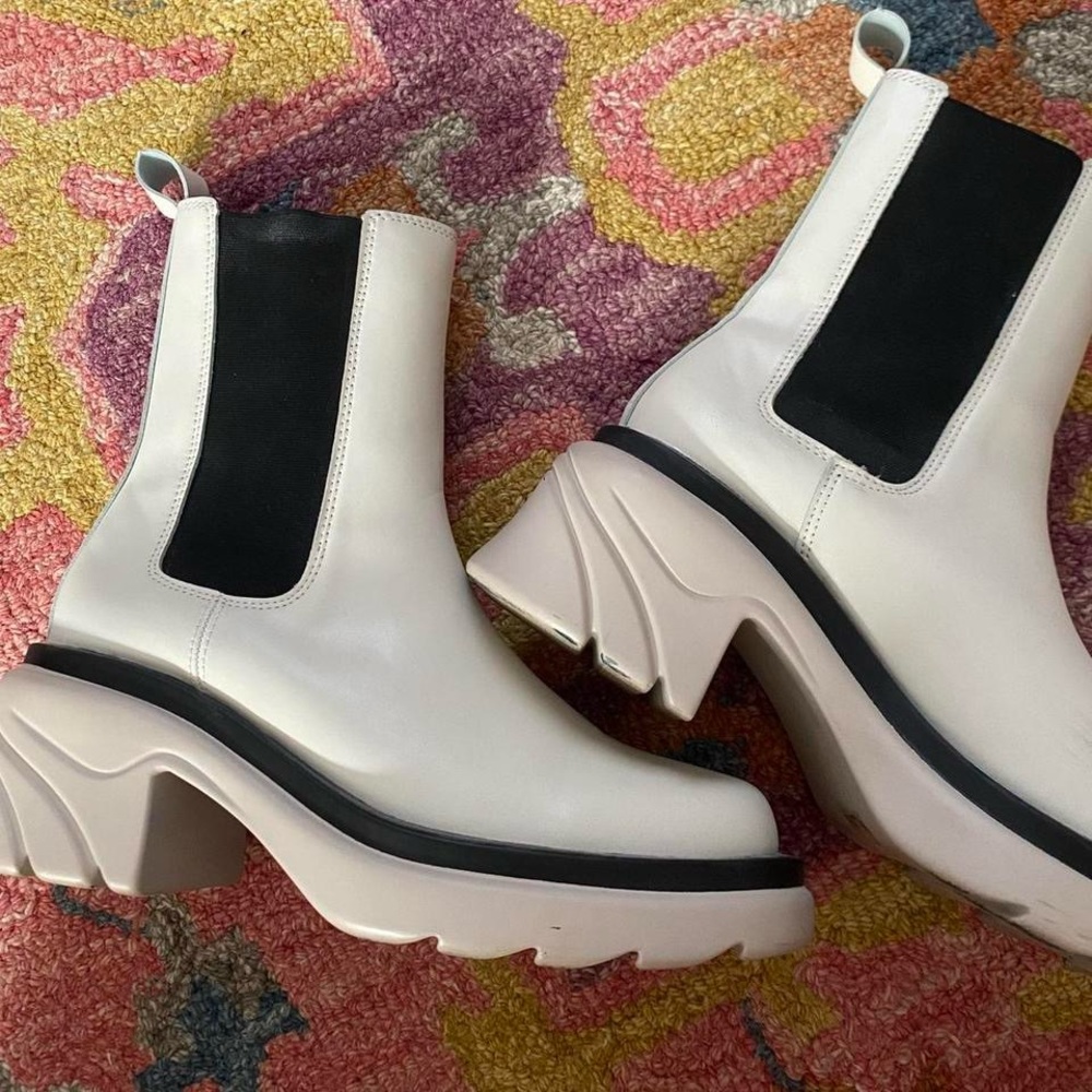 Stylish Black and White Women's Boots